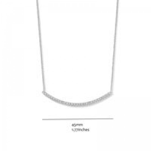 RHODIUM PLATED SET WITH WHITE CZ SILVER
