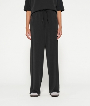 SOFT WIDE LEG JOGGER BLACK