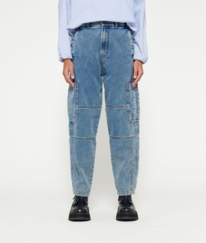 SOFT DENIM WORKWEAR PANTS NIGHTY SKY