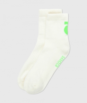 SHORT SOCKS MEDAL ECRU 