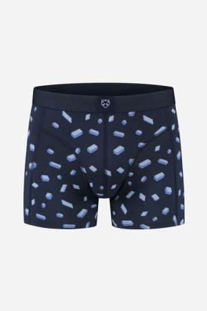 BUILDINGBLOCKS - BOXER BRIEF DONKERBLAUW