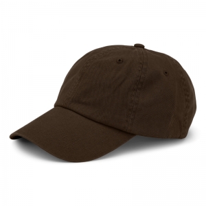 ORGANIC COTTON CAP COFFEE BROWN
