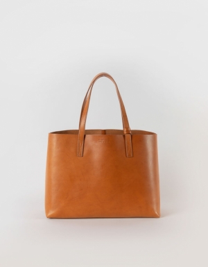 SAM SHOPPER - COGNAC CLASSIC LEATHER COGNAC