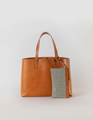 SAM SHOPPER - COGNAC CLASSIC LEATHER COGNAC