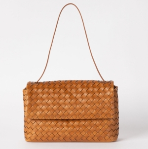 KENZIE - COGNAC WOVEN CLASSIC LEATHER COGNAC