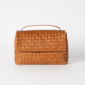 KENZIE - COGNAC WOVEN CLASSIC LEATHER COGNAC
