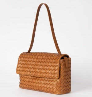 KENZIE - COGNAC WOVEN CLASSIC LEATHER COGNAC