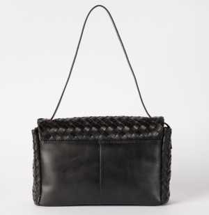 KENZIE - BLACK WOVEN CLASSIC LEATHER BLACK