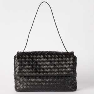 KENZIE - BLACK WOVEN CLASSIC LEATHER BLACK