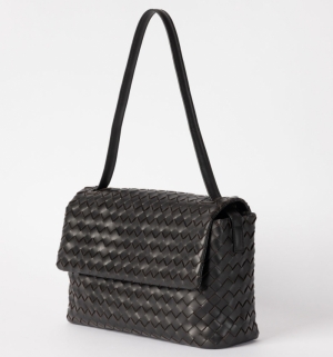 KENZIE - BLACK WOVEN CLASSIC LEATHER BLACK