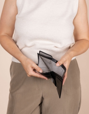 OLLIE WALLET - BLACK CLASSIC LEATHER BLACK