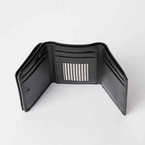 OLLIE WALLET - BLACK CLASSIC LEATHER BLACK