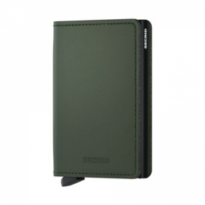 SLIMWALLET MATTE GREEN BLACK GREEN & BLACK