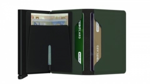 SLIMWALLET MATTE GREEN BLACK GREEN & BLACK