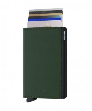 SLIMWALLET MATTE GREEN BLACK GREEN & BLACK