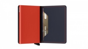 SLIMWALLET MATTE NIGHTBLUE & ORANGE  & ORANGE