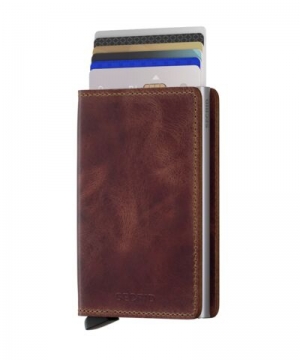 SLIMWALLET VINTAGE BROWN BROWN