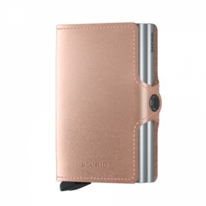 TWINWALLET METALLIC ROSE ROSE