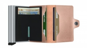 TWINWALLET METALLIC ROSE ROSE
