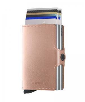TWINWALLET METALLIC ROSE ROSE