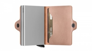 TWINWALLET METALLIC ROSE ROSE
