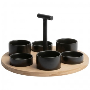 LAZY SUSAN MET BAKJES 32X17.5CM  