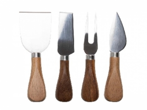 KAASMESJES MET HOUDER SET VAN 4 