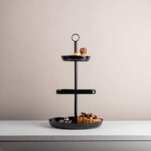 ETAGERE METAAL 22X38CM ZWART 