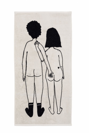BADHANDDOEK - NAKED COUPLE BACK 