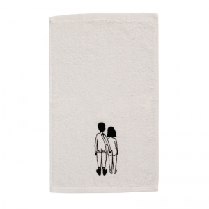 GASTENDOEKJES - SET VAN 2 - NAKED COUPLE BACK 