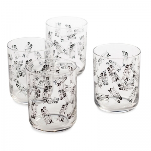 GLAZEN NAKED COUPLE - SET VAN 4 