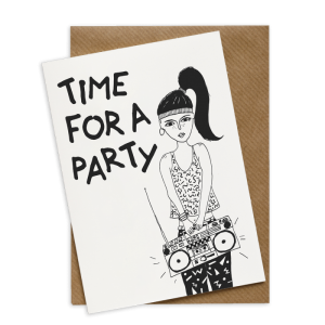 WENSKAART - TIME FOR A PARTY - JUKE BOX GIRL 