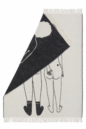PLAID WOOL NAKED COUPLE BACK 