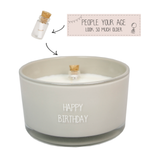 FLESSENPOST SOJA KAARS - HAPPY BIRTHDAY