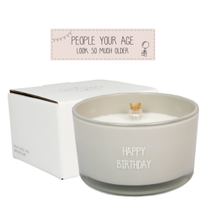 FLESSENPOST SOJA KAARS - HAPPY BIRTHDAY 