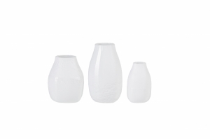 MINI VAASJES - SET VAN 3 - WIT 