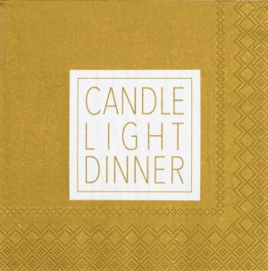 NAPKIN CANDLELIGHT DINNER 