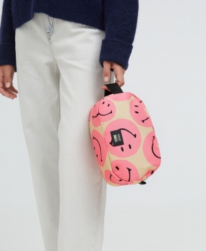 SMILEY - PINK LARGE TOILETRY BAG PINK