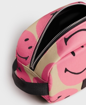 SMILEY - PINK TOILETRY BAG PINK