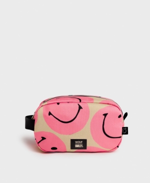 SMILEY - PINK TOILETRY BAG PINK