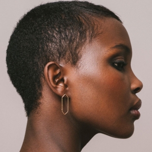 UNITY TRIANGLE DOUBLE EARRINGS GOLD