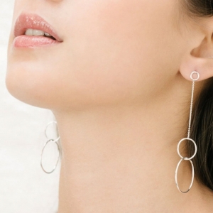 TRINITY EARRINGS SILVER