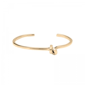 WIRE KNOT BRACELET 6 MM LARGE GOLD