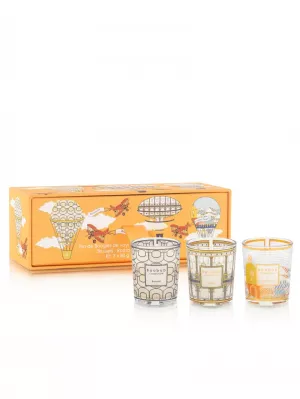 TRIO TRAVEL CANDLES - BRUSSELS - ROMA - SAINT TROPEZ 