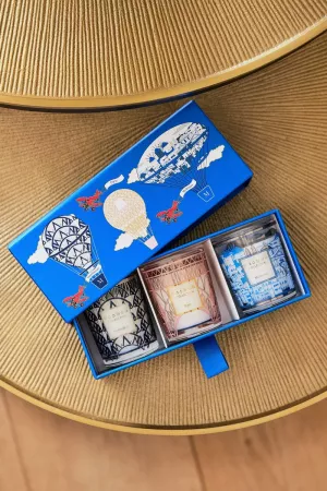 TRIO TRAVEL CANDLES - MANHATTAN - PARIS - MYKONOS 