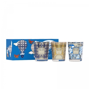 TRIO TRAVEL CANDLES - MANHATTAN - PARIS - MYKONOS 