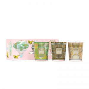 TRIO TRAVEL CANDLES - SINGAPORE - ATHENS - PARIS 