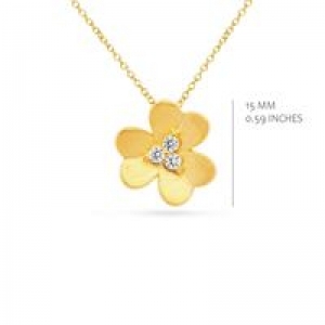 GOLD BRUSH PLATED SET WITH WITH CZ GOLD