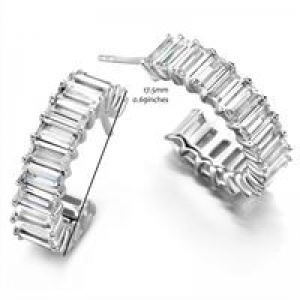 RHODIUM PLATED SET WITH WHITE PLATED SILVER