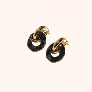PETITE OORBEL MIDNIGHT PEARL